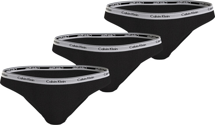 Calvin Klein BIKINI 3PK Black/black/black