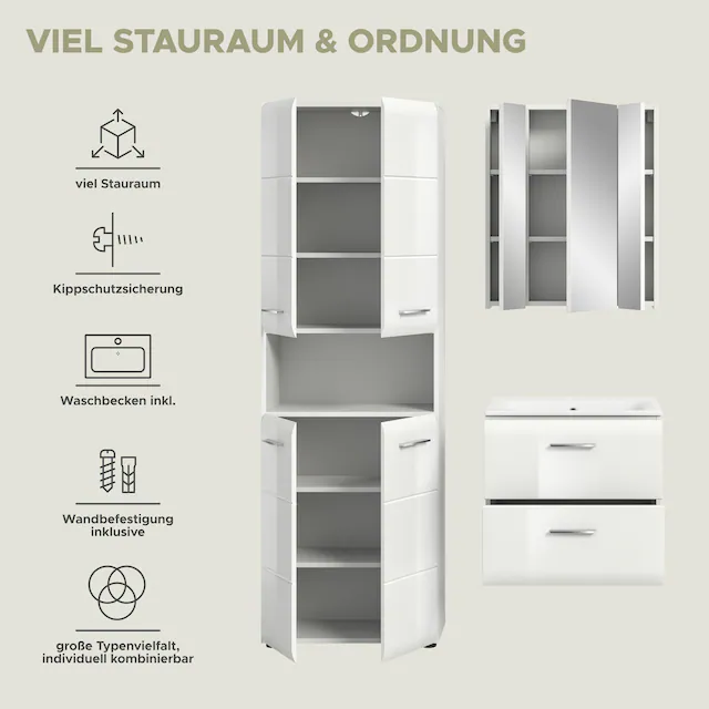 INOSIGN Badezimmer-Set Set, 4 Stk. tlg.