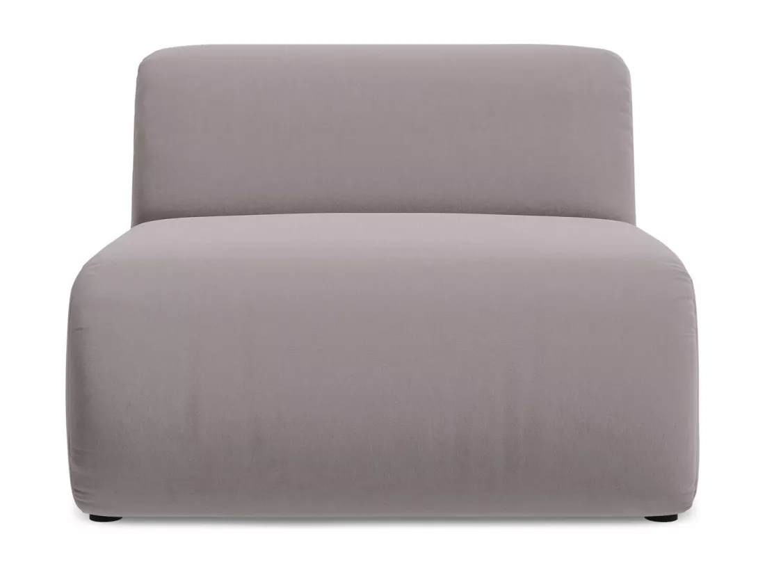 Fauteuil pour canapé modulable en velours - lavande - EKAHI