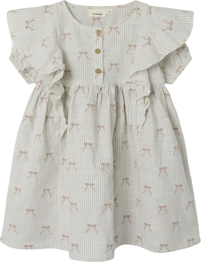 Lil' Atelier NMFKENDRA SS LOOSE DRESS LIL Coconut milk