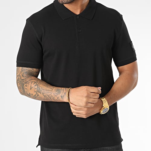 Polo Manches Courtes Monologo Badge 2850 Noir