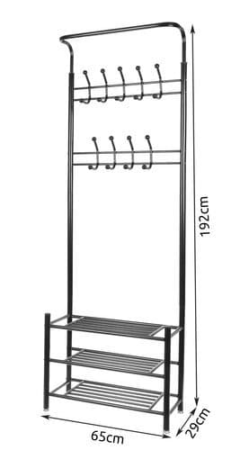 Kleshenger - stativ med skohylle 15744