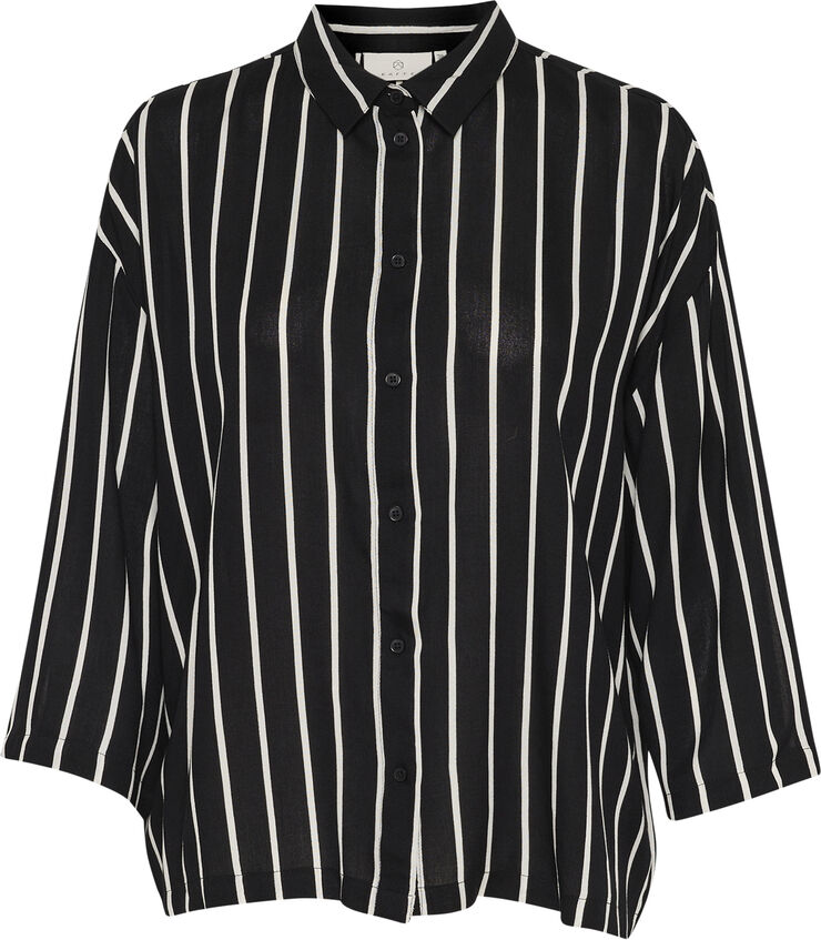 Kaffe KAbeathe Shirt Black/chalk stripe
