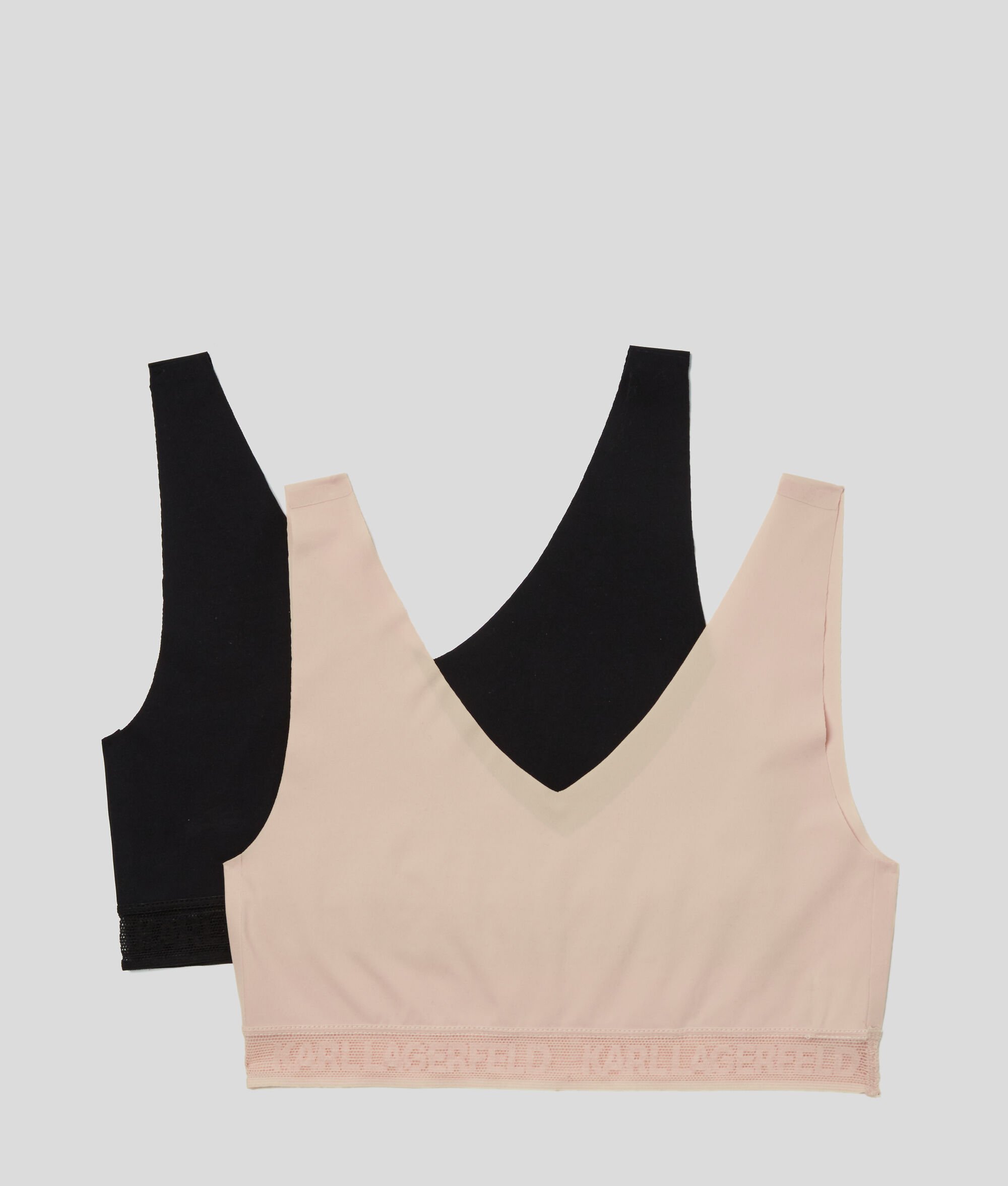 BRALETTES ULTRA-LÉGÈRES ORNÉES DU LOGO KARL - LOT DE 2