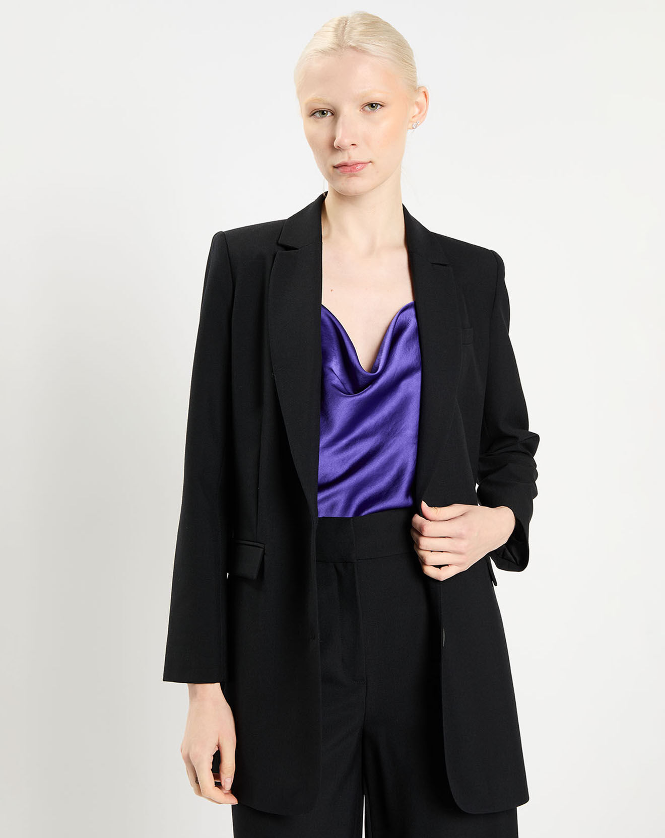 Zapa Veste en Laine mélangée Victorine noire