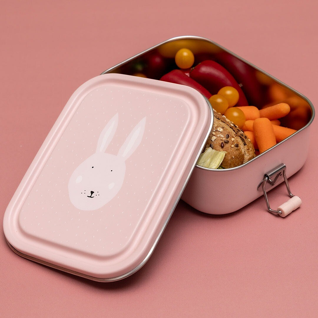 Trixie rvs broodtrommel mrs. rabbit - 800 ml