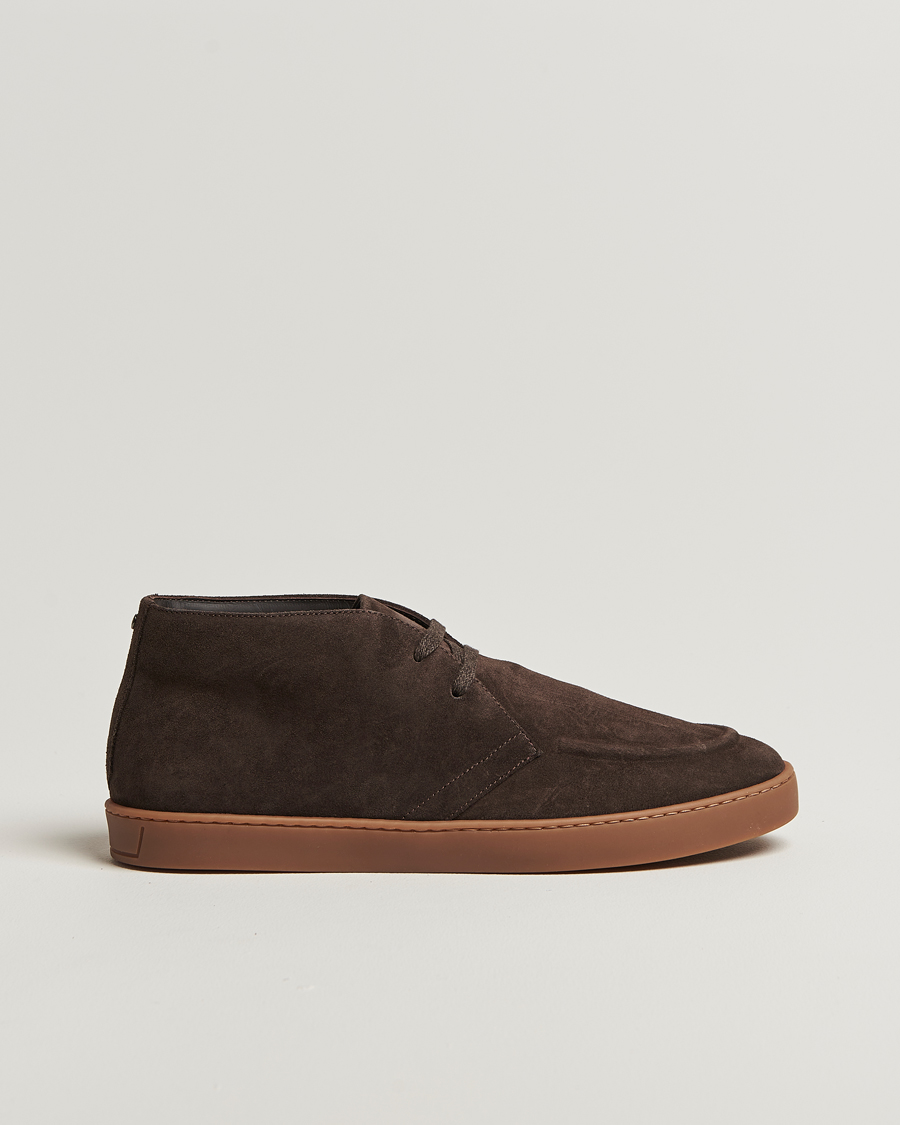Canali Chukka Boots Dark Brown Suede
