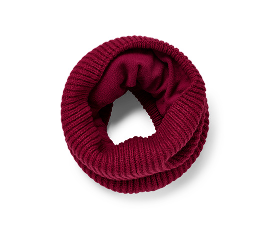 Strickschlauchschal, rot