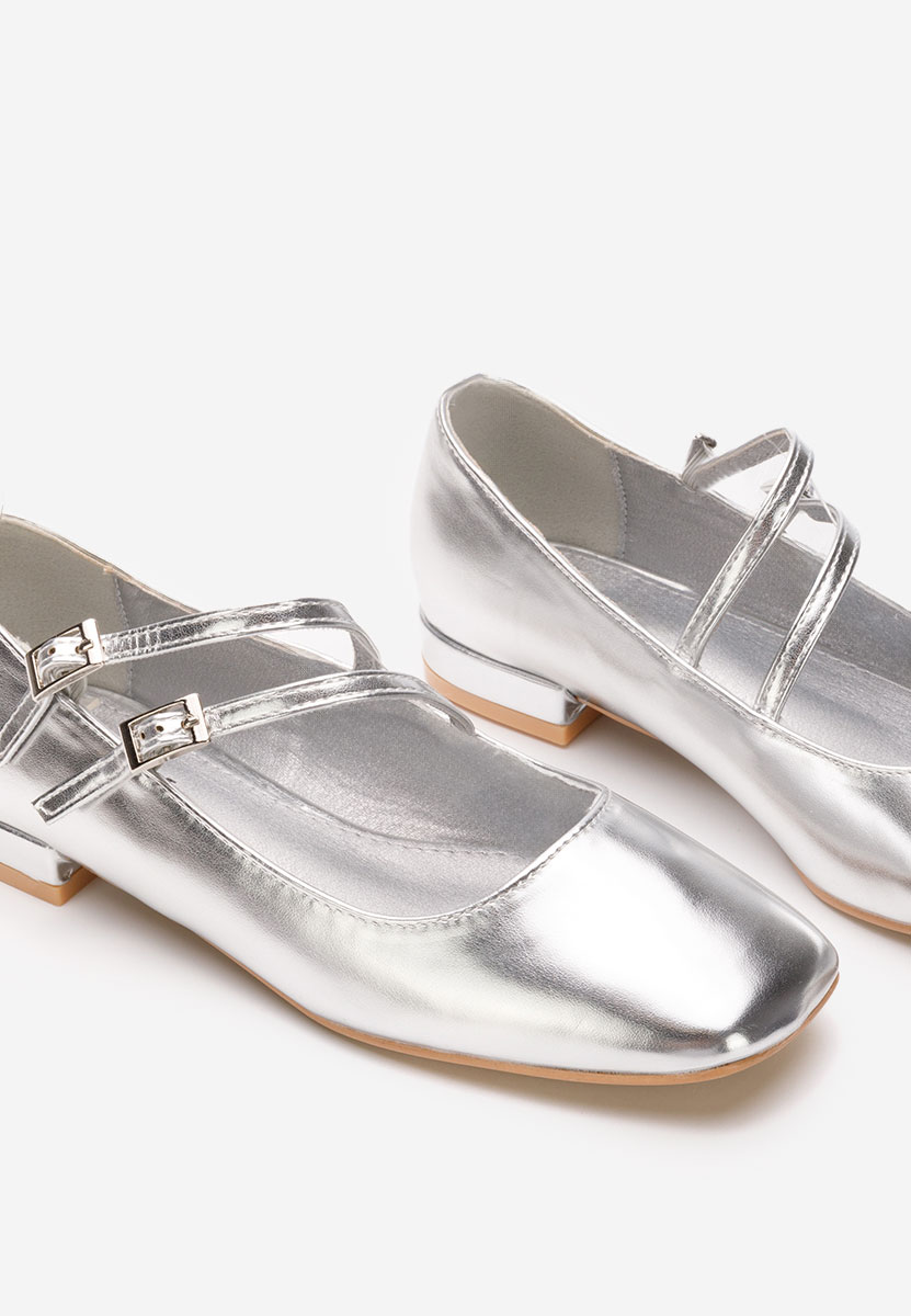 Chaussures à petit talon argent Jadea