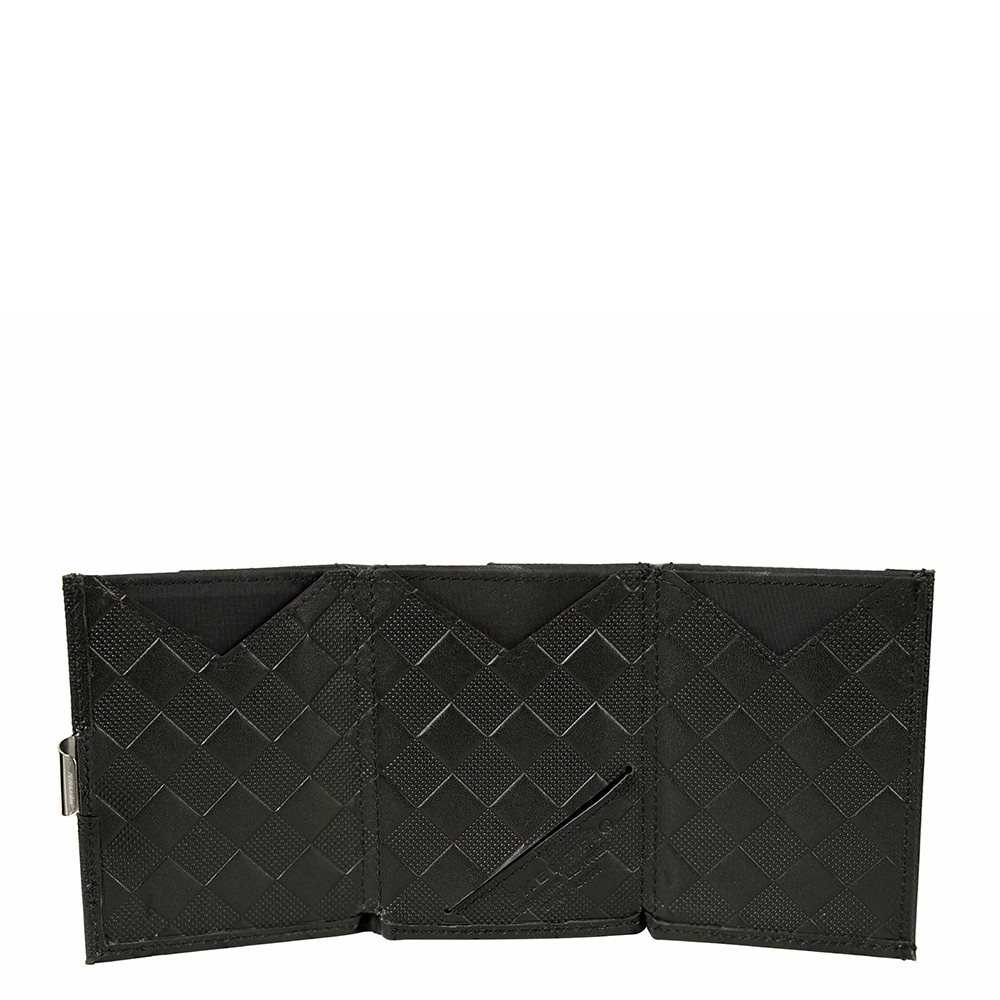 Exentri Leather Wallet RFID black chess