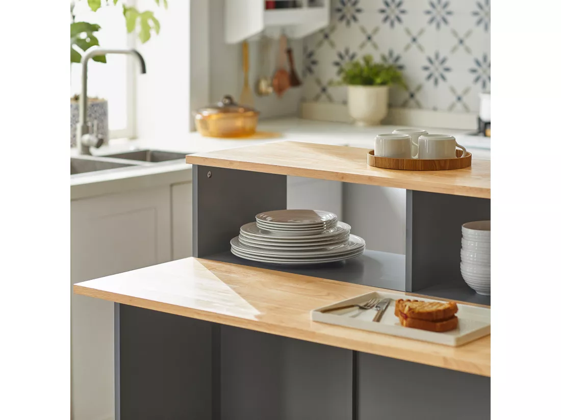 Buffet de Rangement Placard de Cuisine Ilot de Cuisine Armoire de Cuisine, FSB36-HG
