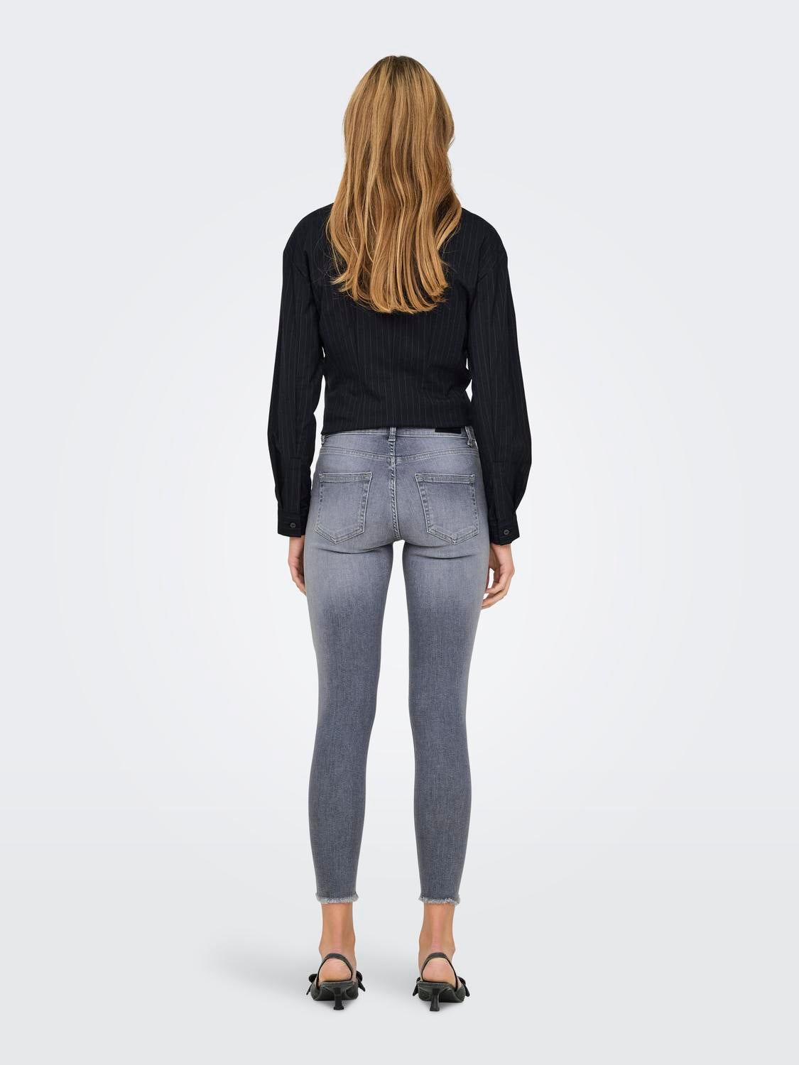 ONLBLUSH Mittlere Taille Skinny Fit Jeans Medium Grey Denim