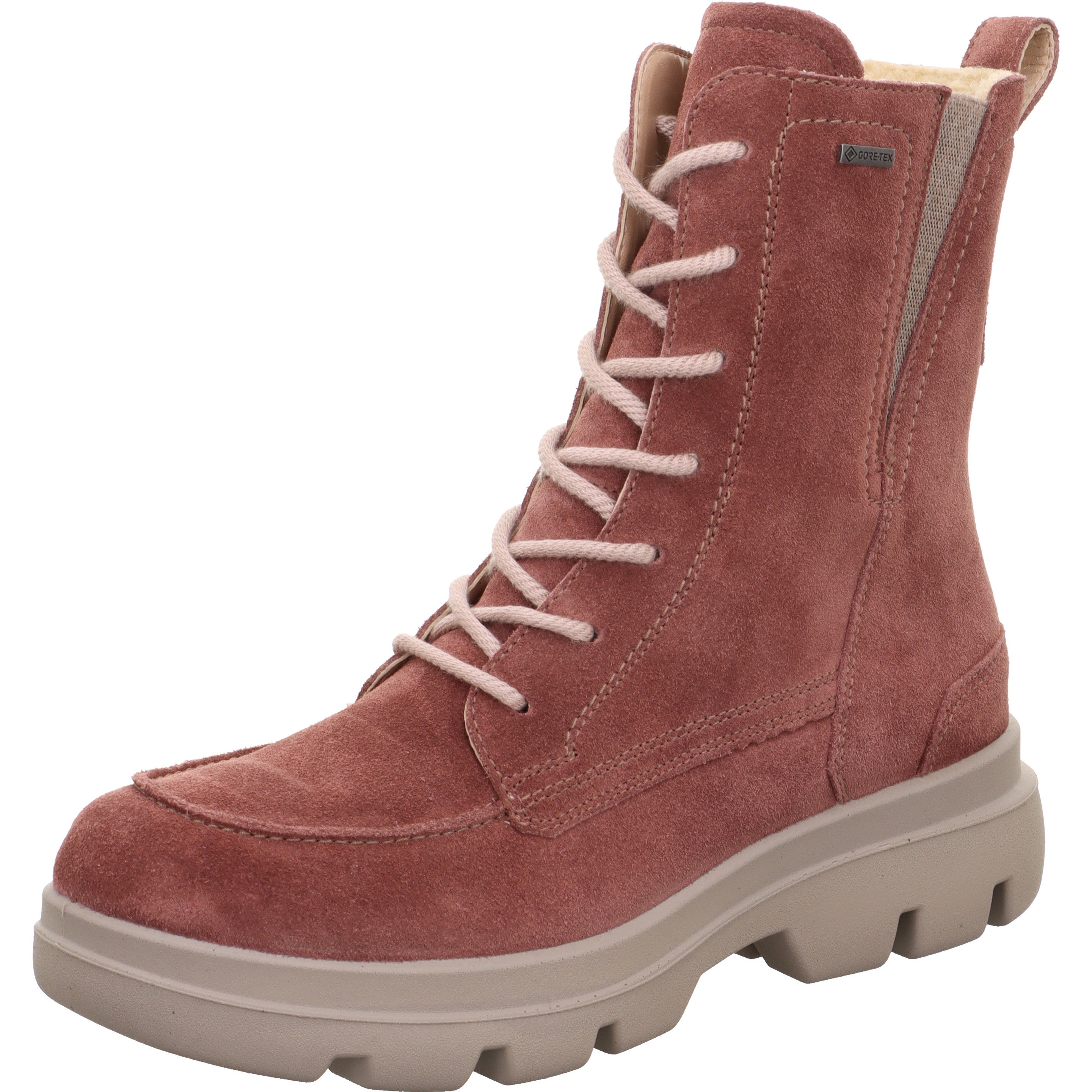 legero ANGELINA Damen  Schnürboots mit Reißverschluss - Farbe: Fawn - Größe: 5