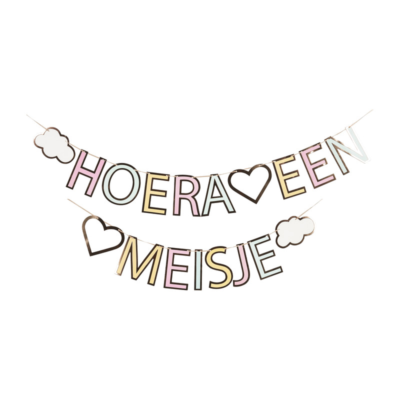 Letterslinger meisje - 250 cm