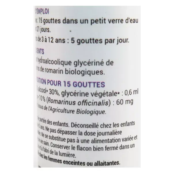 Macerado de Glicerina de Alecrim Orgânico Oemine 30ml