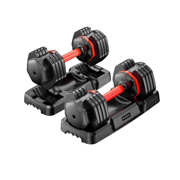 Justerbare manualer Durabell, 2 x 6.5 - 24.5 kg, inSPORTline