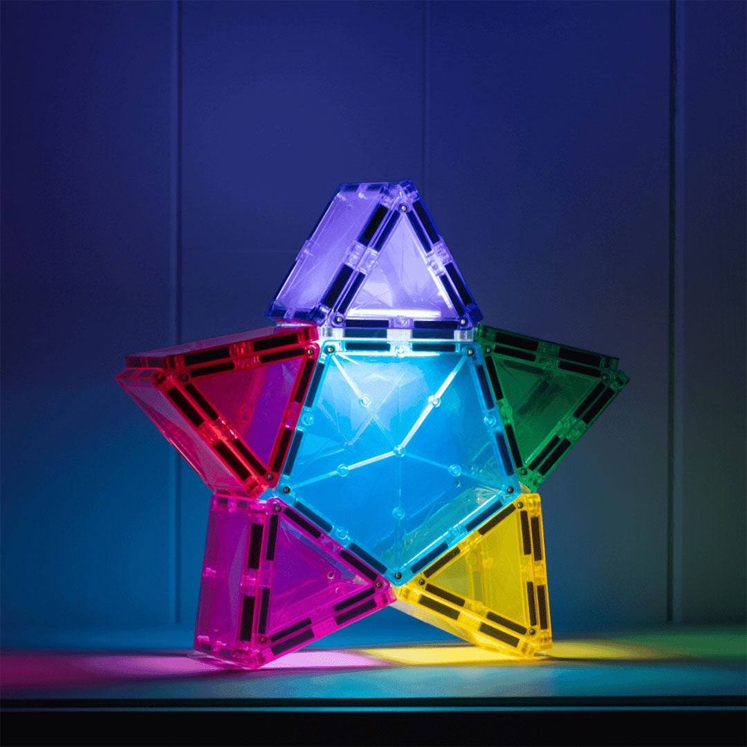 connetix magnetische tegels - light star - 28st
