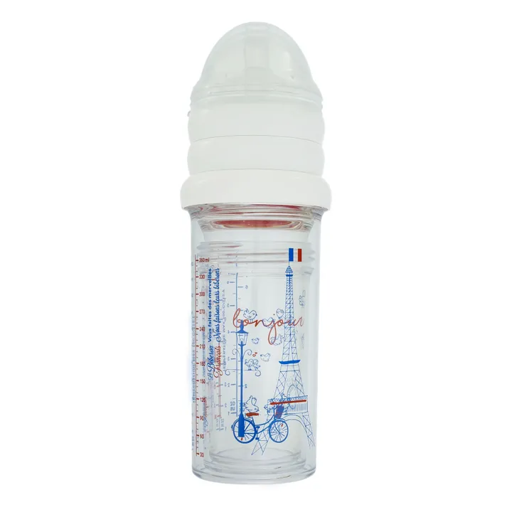 Le biberon français Biberons Inès de la Fressange - Set de 3 : 210 ml + 210 ml + 360 ml | Blanc