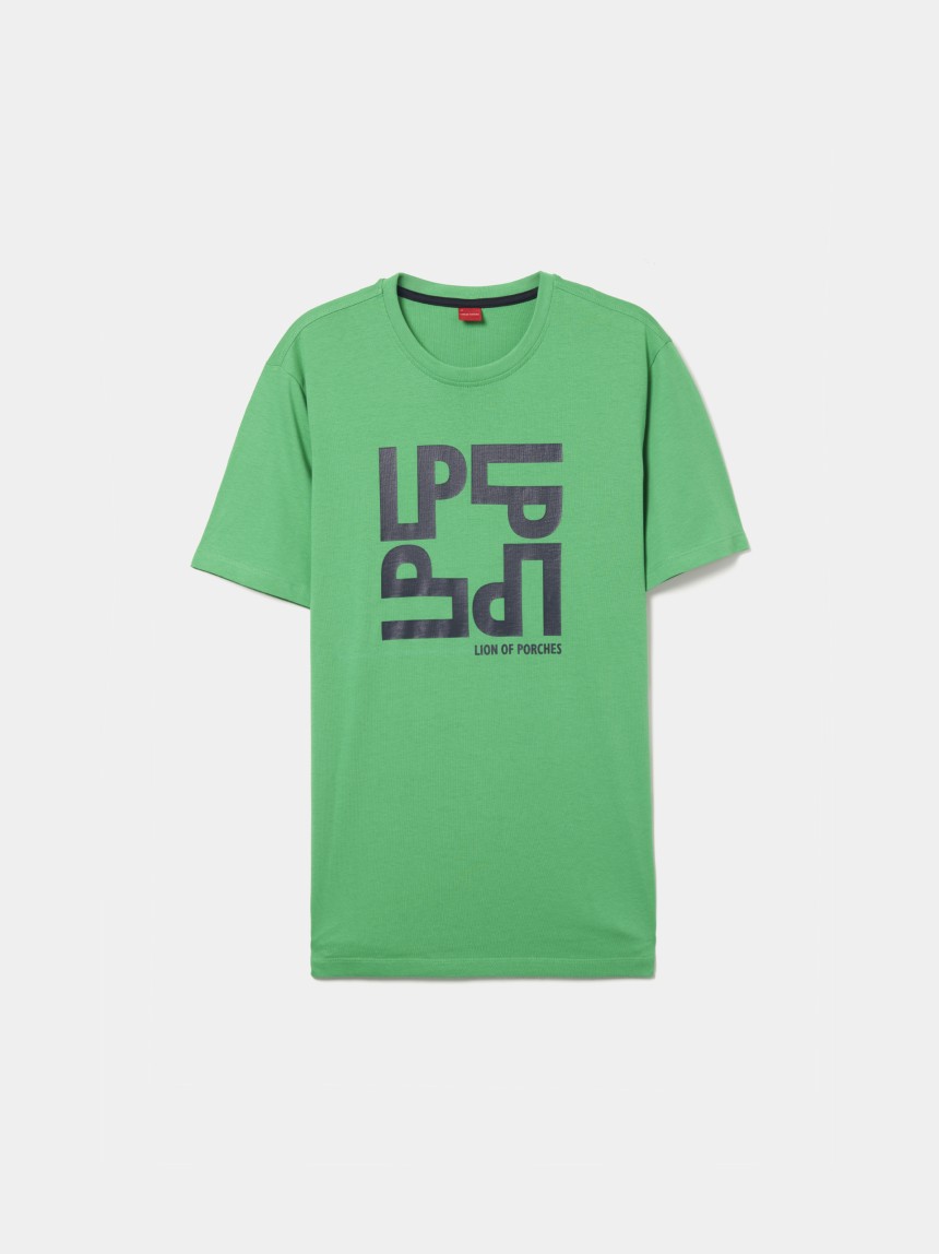 T-shirt com estampado em algodão