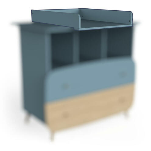 Plan à Langer pour commode FIRMIANA Bleu Orage - CBA Meubles