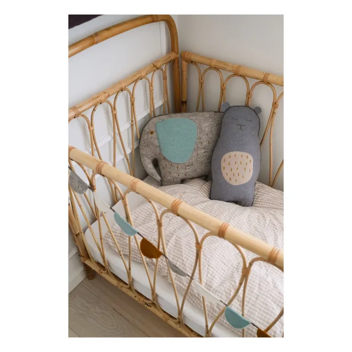 Muskhane Coussin Pasu Grizzly en feutre | Bleu Clair