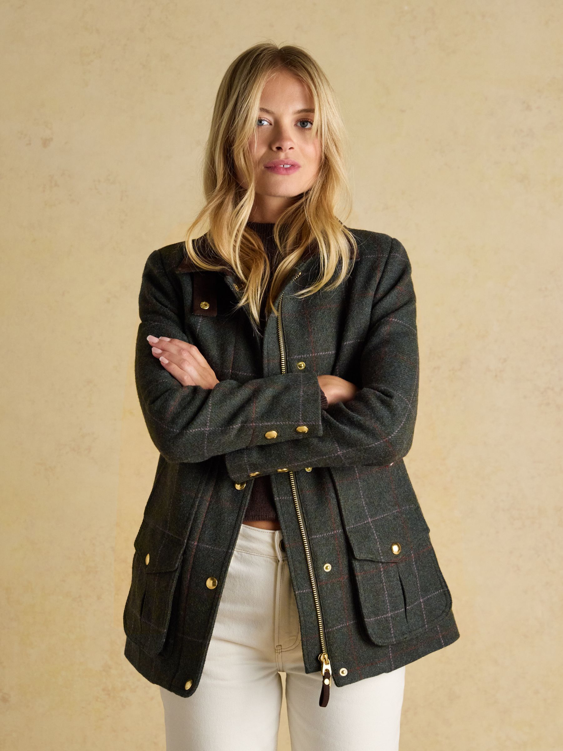 Joules Classic Fieldcoat Tweed Coat