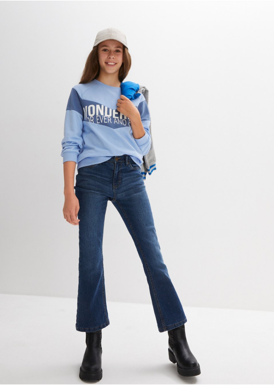 Sweat-shirt fille en coton