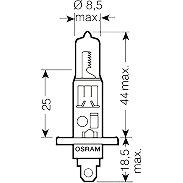 Osram - Ampoule H1 Night Breaker