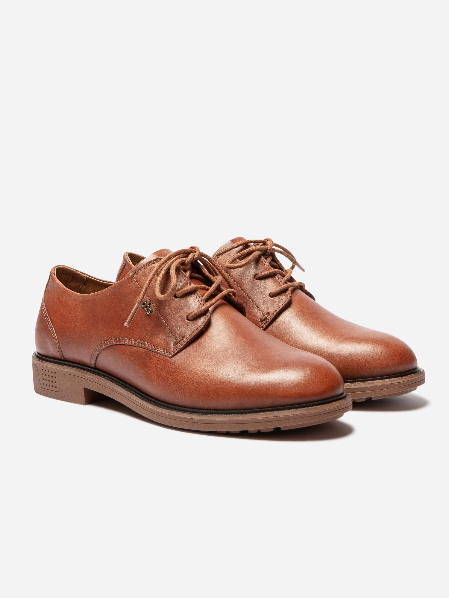 Derbies Femme Confort Cuir Marron