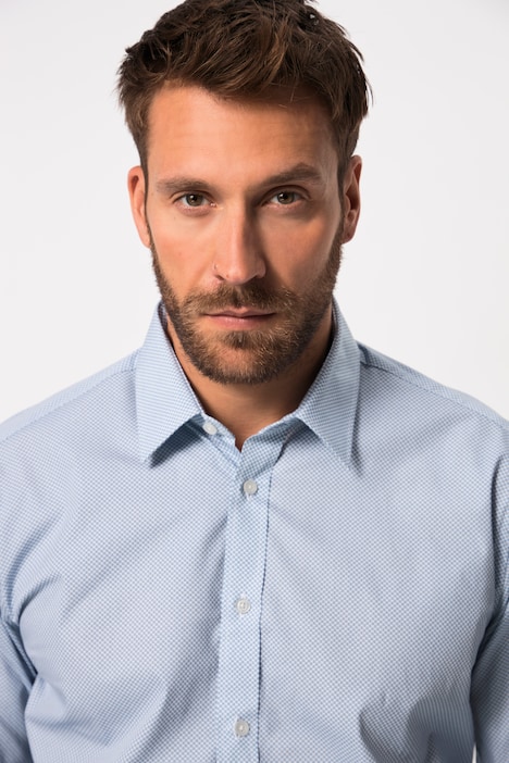 Businesshemd, Langarm, Kentkragen, Minimal-Muster, Comfort Fit, bis 8 XL