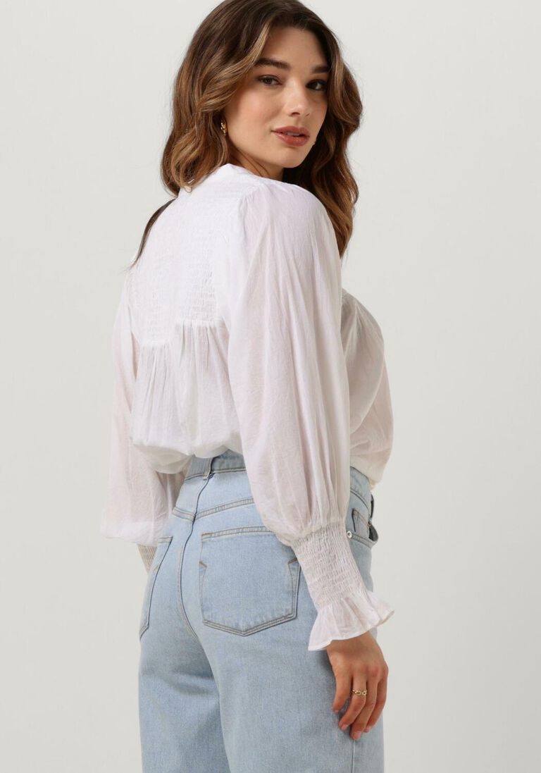 ANTIK BATIK witte antik batik blouse hita smocked