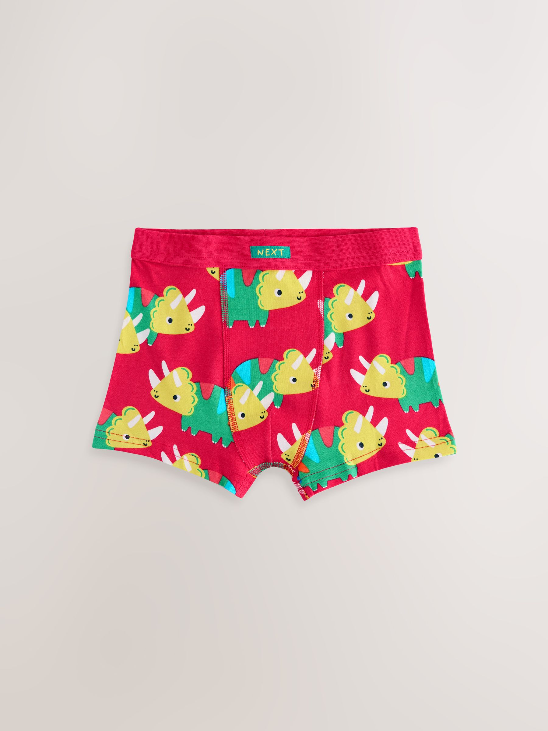 Diverse kleuren met dinosaurusprint - Set van 7 boxershorts met zachte tailleband (1,5-10 jr)