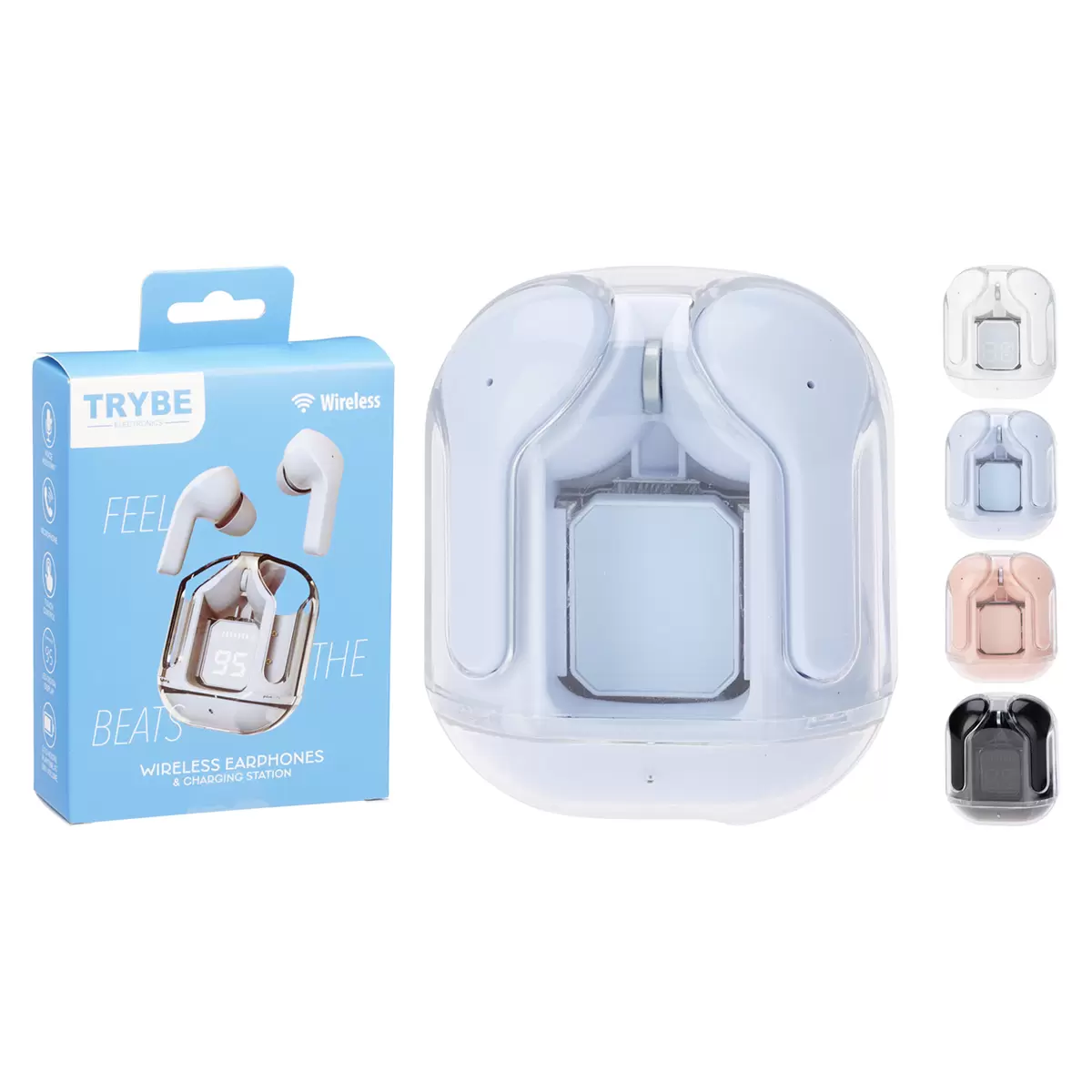Kopfhörer wireless hellblau,pink,schwarz,weiss