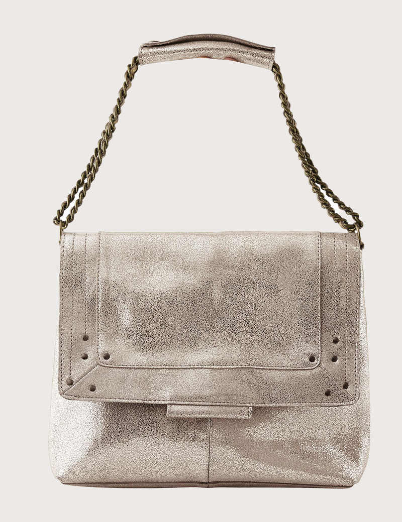 PIECES SAC À MAIN FELIZIA CUIR X-LARGE CROSS BODY ARGENTÉ