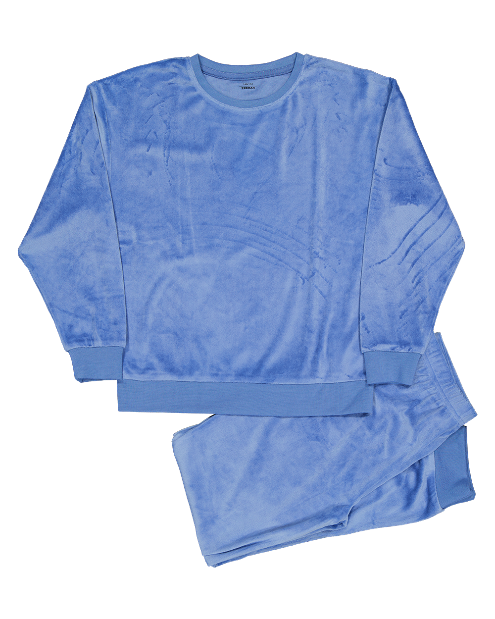 Velours meisjes pyjama Lange mouwen Blauw kopen? Goed en goedkoop