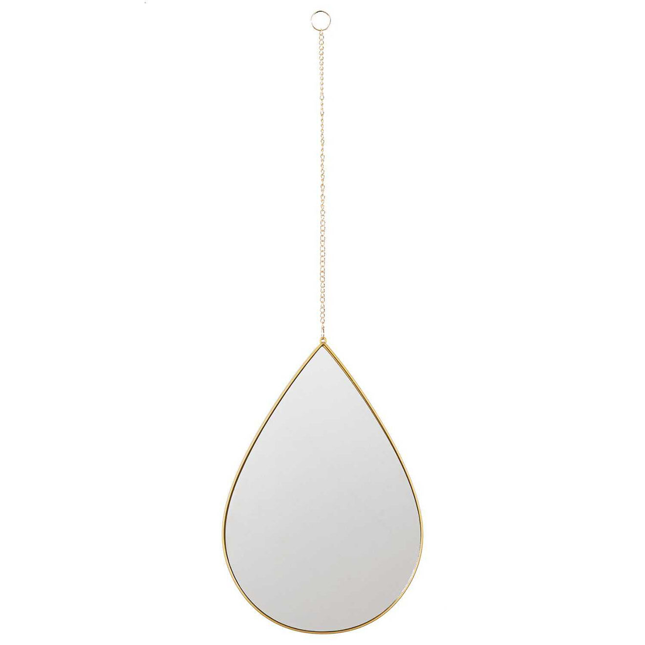 Home Deco Factory Miroir goutte suspendue doré - 19.1x27.2x1.02 cm