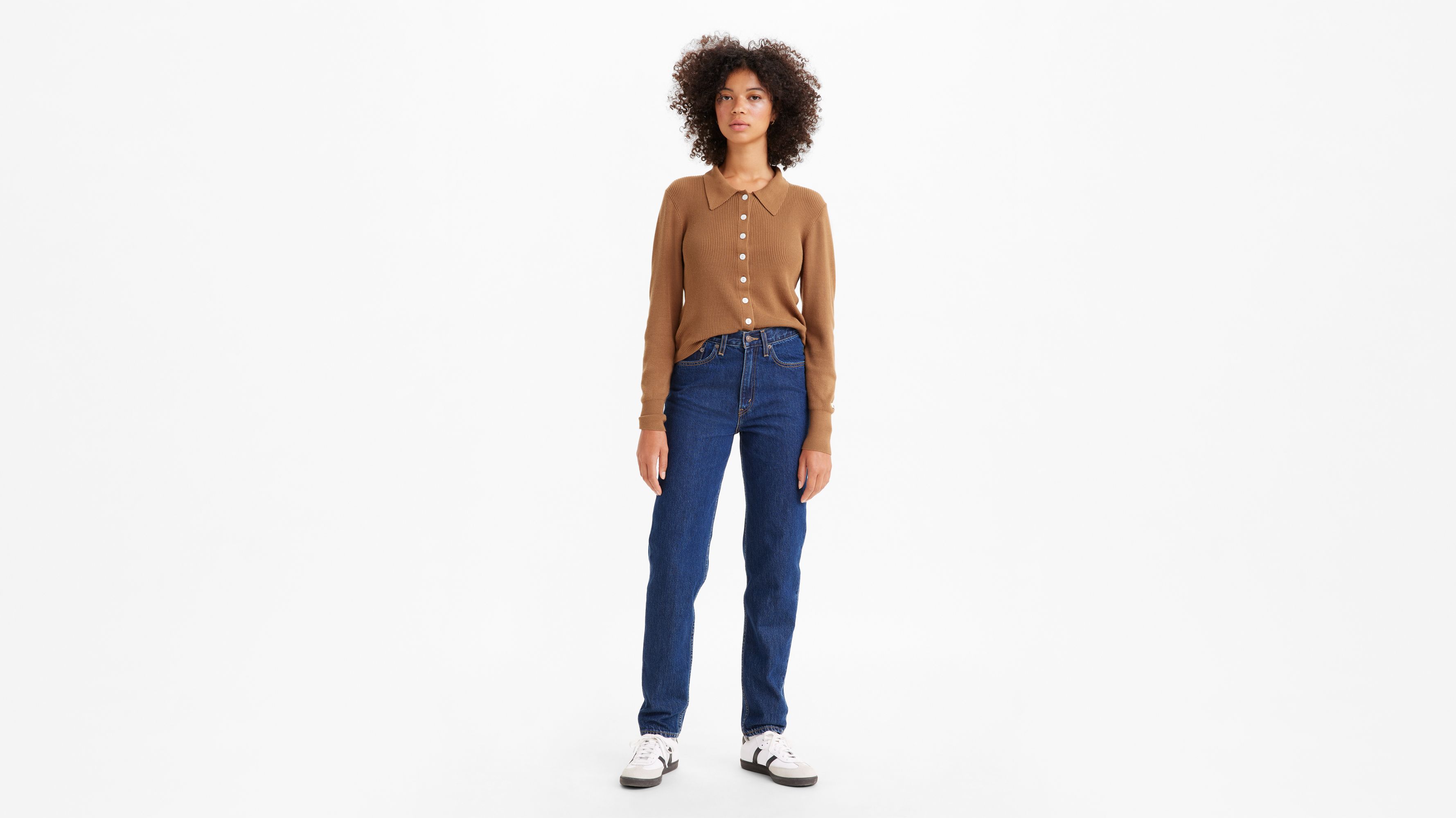Jean Mom ’80 - Dark Indigo Stonewash - Bleu