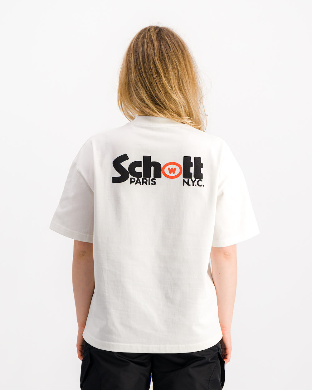 Wethenew Schott Double Logo T-Shirt White