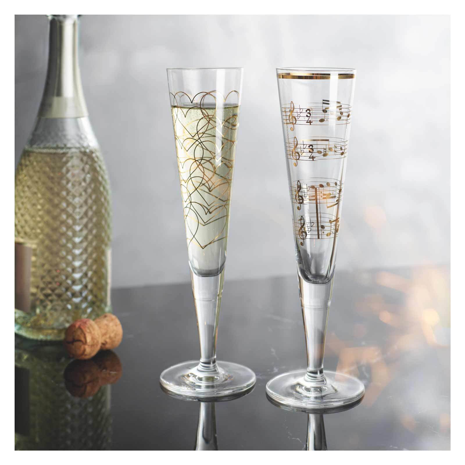 Ritzenhoff Champagnergläser Goldnacht 205 ml 2er Set