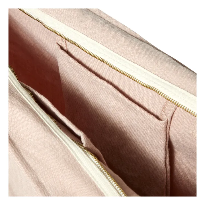 Adorna Sac week-end en lin | Rose poudré