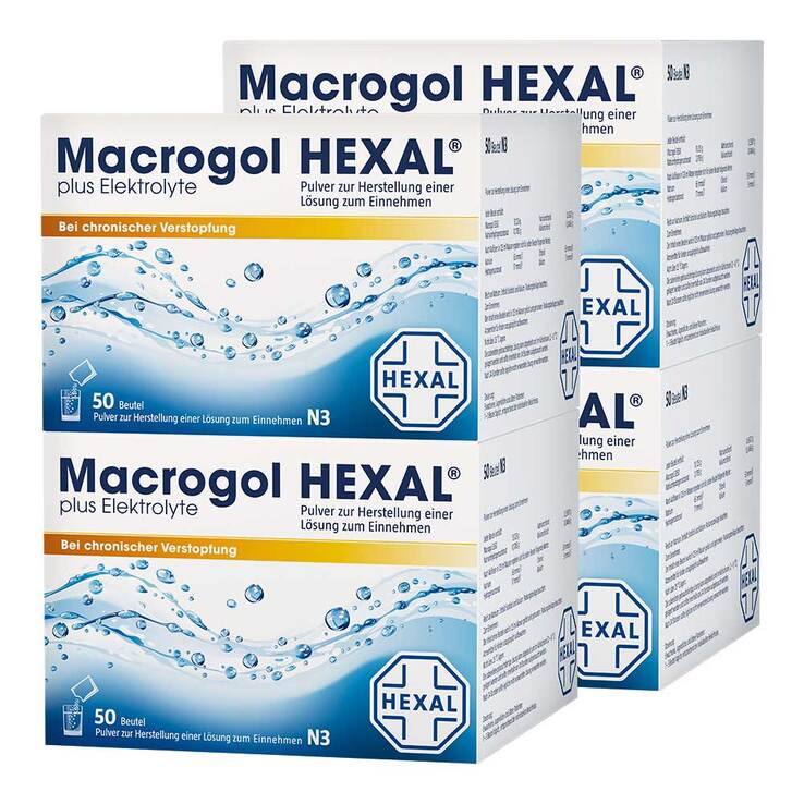 Macrogol HEXAL plus Elektrolyte Pulver, 2x100 St