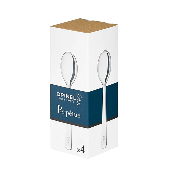 Coffret de 4 petites cuillères Perpétue inox Opinel