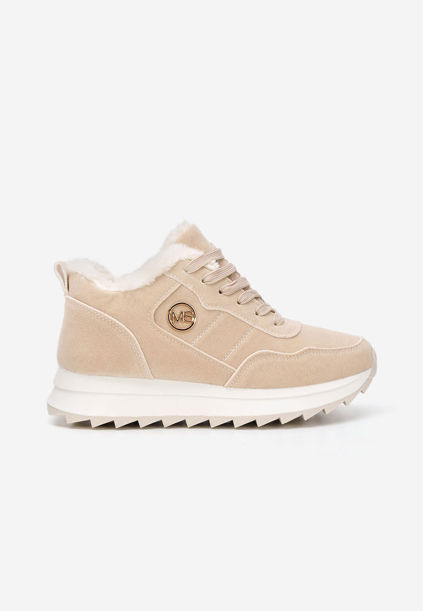 Baskets pour femme beige Masana