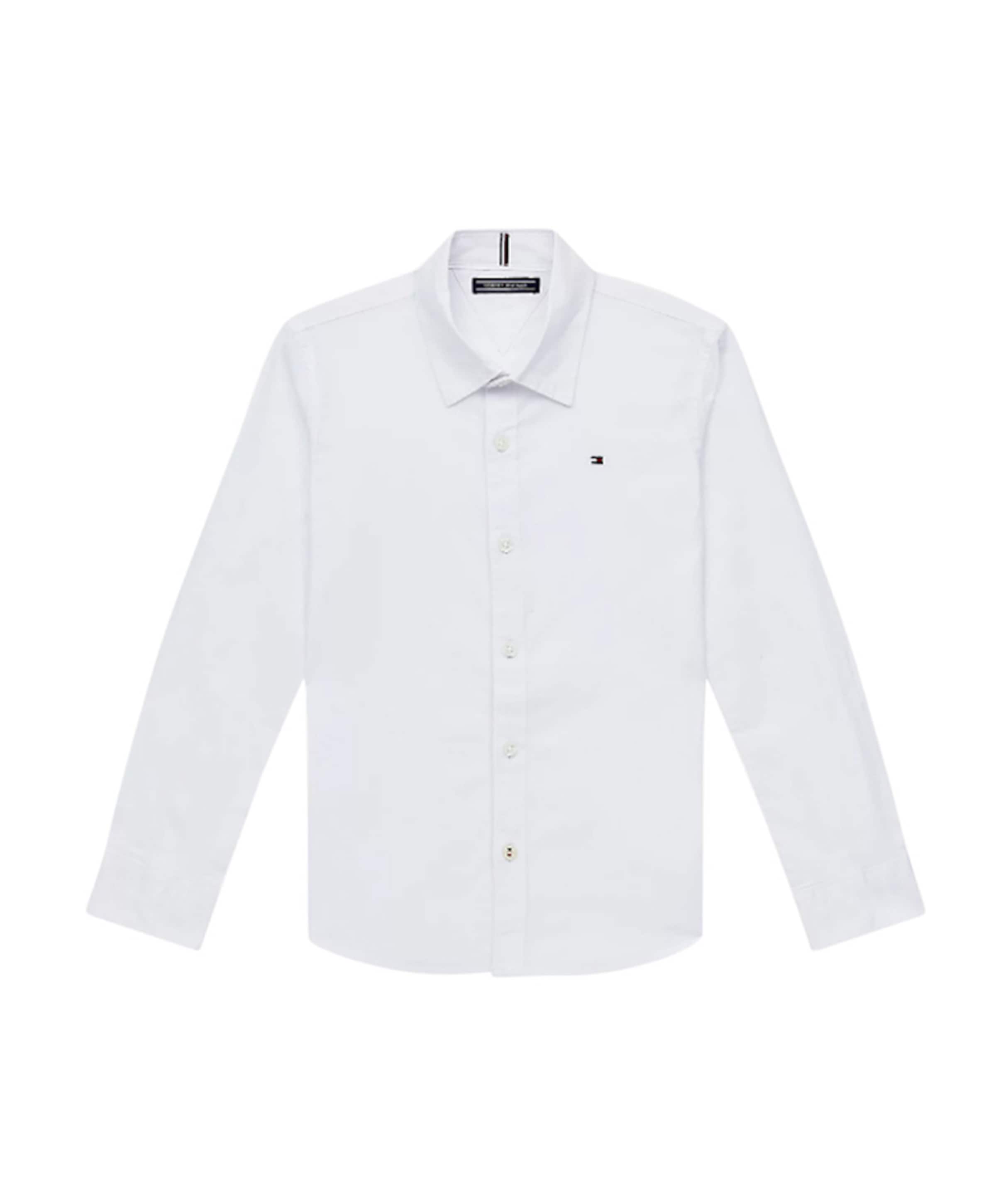 Tommy Hilfiger Jongens overhemd lange mouw wit