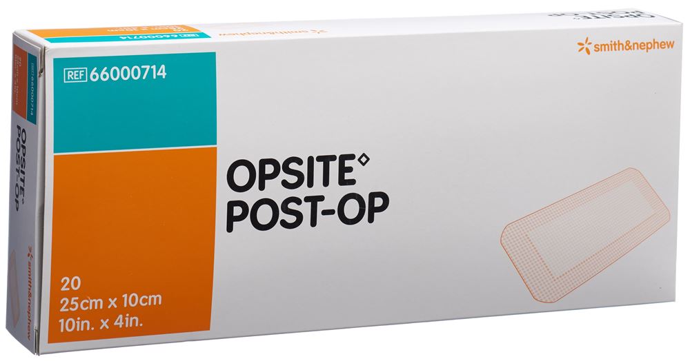 OPSITE Folienverband<br>20 × 1 Stück, Beutel, 25x10cm, steril