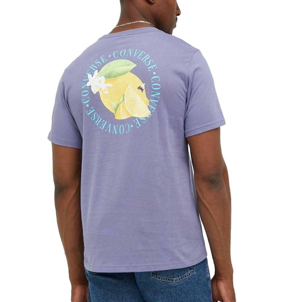 Converse T-shirt Mauve Homme Converse Fresh Lemon