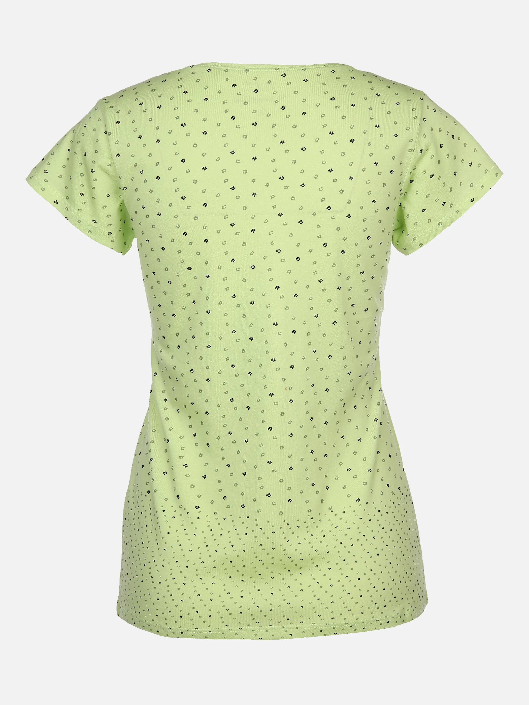 Damen T-Shirt im 2er Pack mit Print und unifarben