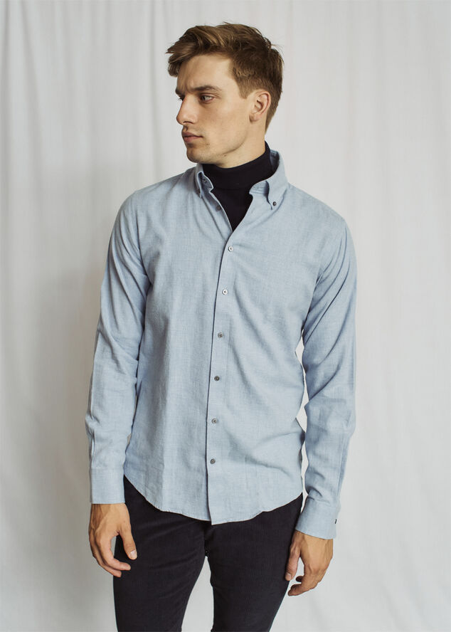 Bruun & Stengade BS Muriel Casual Modern Fit Shirt Light blue