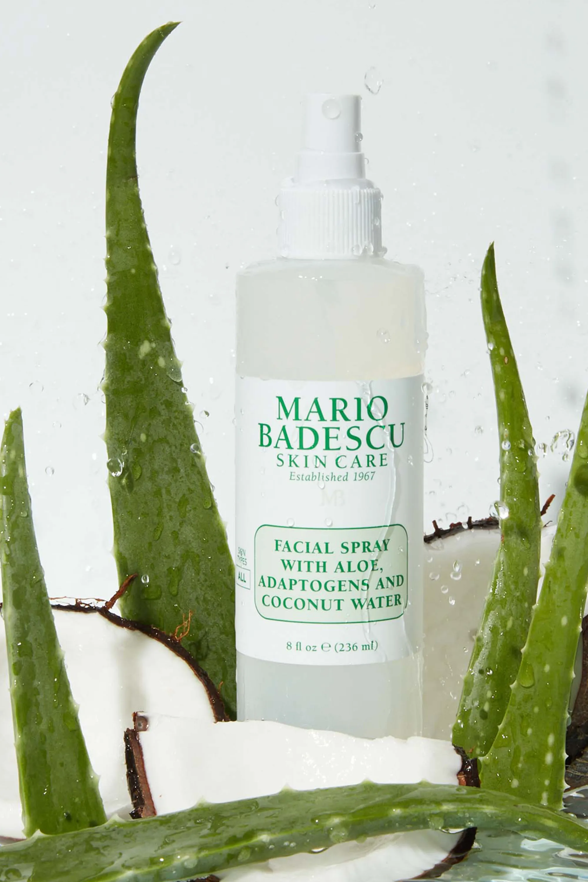 Mario Badescu Spray visage régénérant aloe vera, adaptogènes & eau de coco-118 ml