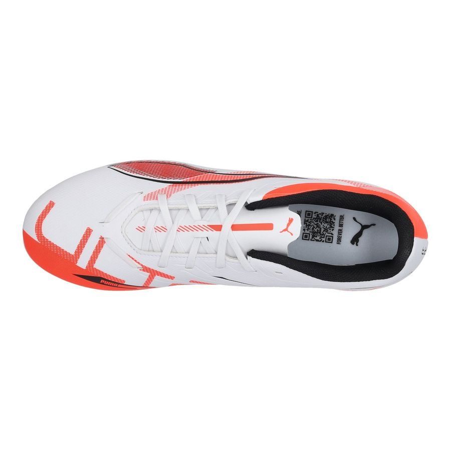 PUMA Ultra 5 Play FG/AG Unlimited - Blanc/Noir/Glowing Red